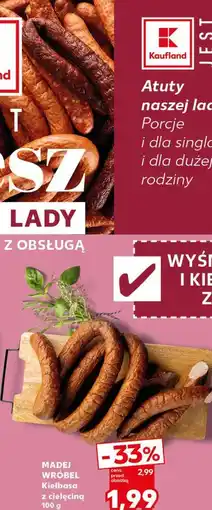 Kaufland Madej Wróbel Kiełbasa z cielęciną oferta