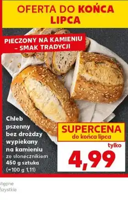 Kaufland Chleb pszenny bez drożdży wypiekany na kamieniu ze słonecznikiem oferta