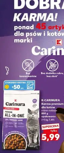 Kaufland K-Carinura Karma premium dla kotów oferta