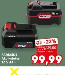 Kaufland PARKSIDE Akumulator 20 V 4Ah oferta