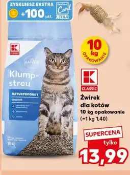Kaufland K-Classic Żwirek dla kotów oferta