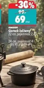Biedronka Garnek żeliwny 4 l 24 cm Kinghoff oferta