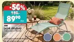 Biedronka Leżak składany 140 x 60 96 cm Jumi oferta