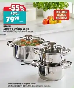 Biedronka Komplet garnków verso Mg Home oferta