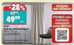 Biedronka Zasłona zaciemniająca 140 x 175 cm Restilo oferta