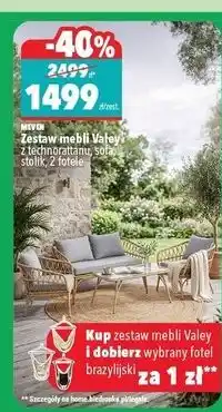 Biedronka Zestaw mebli valey Meven oferta