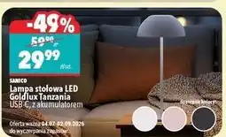 Biedronka Lampa stołowa goldlux tanzania Sanico oferta