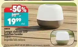 Biedronka Lampa stołowa led goldlux samba zielona Sanico oferta
