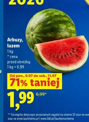 Lidl Arbuz luzem oferta