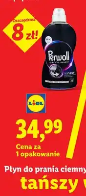 Lidl Płyn do prania ciemnych tkanin Perwoll Renew Black oferta