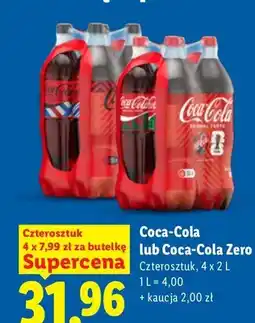 Lidl Napój gazowany Coca-Cola 4-pak oferta