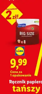 Lidl Ręcznik papierowy 2-warstwowy Floralys Big Size oferta