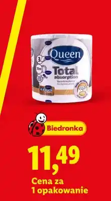 Lidl Ręcznik papierowy Queen Total Absorption 3-warstwowy oferta