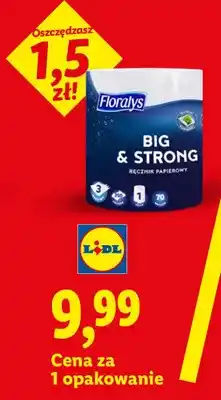 Lidl Ręcznik papierowy Floralys Big & Strong 3-warstwowy oferta