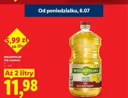 Lidl Olej rzepakowy Wielkopolski oferta