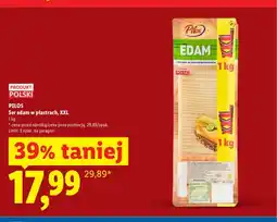 Lidl Ser edam w plastrach Pilos XXL oferta