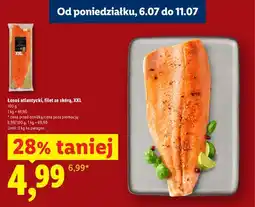 Lidl Łosoś atlantycki filet ze skórą XXL oferta