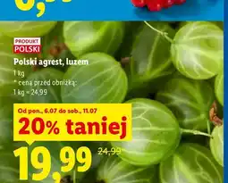 Lidl Agrest polski luzem Ryneczek Lidla oferta