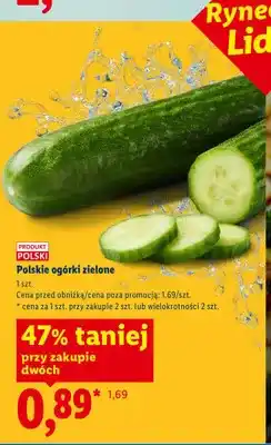 Lidl Ogórki zielone polskie oferta