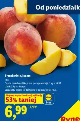 Lidl Brzoskwinie luzem Ryneczek Lidla oferta