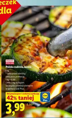 Lidl Cukinia polska luzem oferta