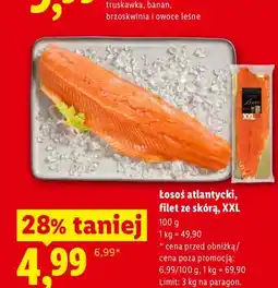 Lidl Łosoś atlantycki filet ze skórą Targ Rybny Lidla XXL oferta