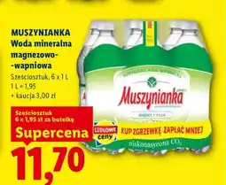 Lidl Woda mineralna Muszynianka 6-pak oferta