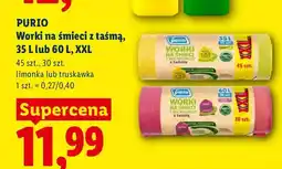 Lidl Worki na śmieci z taśmą Purio 35 l XXL oferta