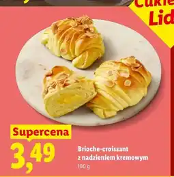 Lidl Brioche-croissant z nadzieniem kremowym Cukiernia Lidla oferta