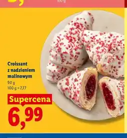 Lidl Croissant z nadzieniem malinowym Cukiernia Lidla oferta