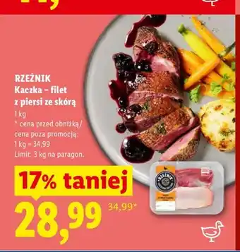 Lidl Filet z piersi kaczki ze skórą Rzeźnik oferta