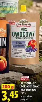 Lidl Mus owocowy jabłko borówka amerykańska jagoda kamczacka Regionalne Polskie Szlaki oferta