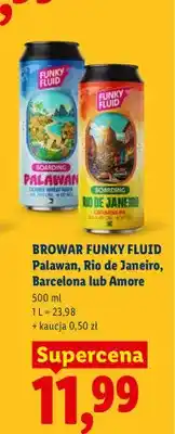 Lidl Piwo Browar Funky Fluid Palawan oferta
