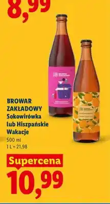 Lidl Piwo Browar Zakładowy Sokowirówka oferta