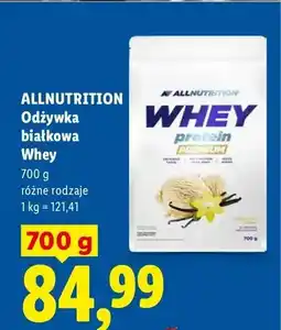 Lidl Odżywka białkowa Whey Allnutrition oferta