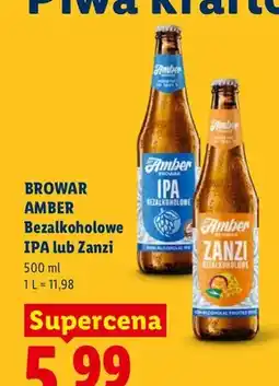 Lidl Piwo bezalkoholowe Browar Amber IPA oferta