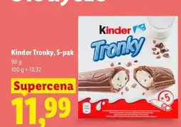 Lidl Wafelki Kinder Tronky 5-pak oferta