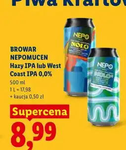 Lidl Piwo bezalkoholowe Browar Nepomucen Hazy IPA oferta