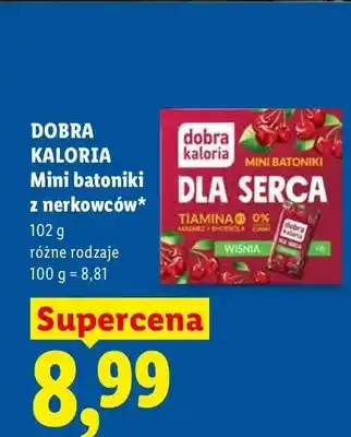 Lidl Mini batoniki z nerkowców Dobra Kaloria oferta