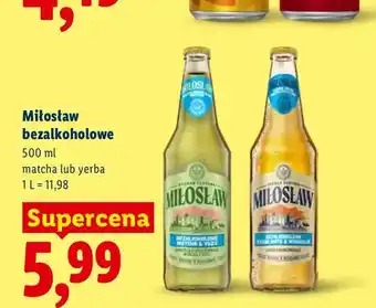 Lidl Piwo bezalkoholowe Miłosław Matcha & Yuzu oferta