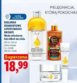 Lidl Woda micelarna Bielenda Diamentowe Lipidy oferta