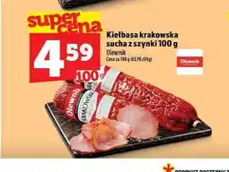Topaz Kiełbasa krakowska sucha z szynki oferta