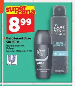 Topaz Dezodorant w sprayu Dove Men+Care Clean Comfort oferta