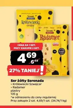 Netto Ser żółty Królewiecki Szwajcar Serenada oferta