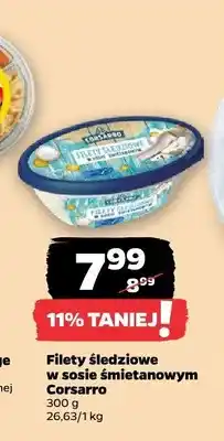 Netto Filety śledziowe w sosie śmietankowym Corsarro oferta