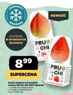Netto Deser lodowy w kształcie owocu 3D Fru Chi SOTI Natural o smaku truskawkowym oferta