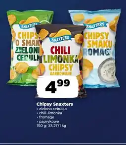 Netto Chipsy zielona cebulka Snaxters oferta