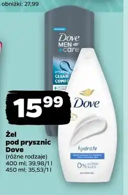 Netto Żel pod prysznic Dove Men+Care Clean Comfort oferta