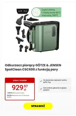 Media Expert Odkurzacz piorący GÖTZE & JENSEN SpotClean CSC600 oferta