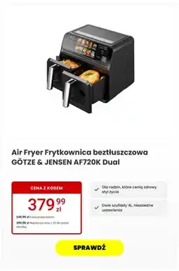 Media Expert Frytkownica beztłuszczowa Götze & Jensen AF720K Dual oferta
